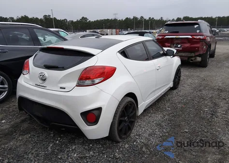 2016 Hyundai Veloster Turbo R-Spec z USA, uszkodzony, nr VIN KMHTC6AE6GU275274